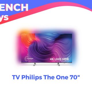 La Fnac déstocke ce grand TV 4K Philips 70″ (Ambilight) à un très bon prix