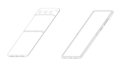 Les schémas d'un smartphone pliable Xiaomi issus de la demande de brevet // Source : MySmartPrice