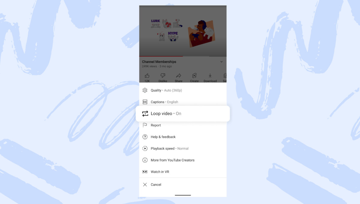youtube-video-en-bucle