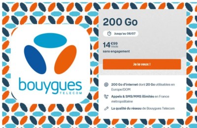 200 Go Bouygues Télécom Juin 2022