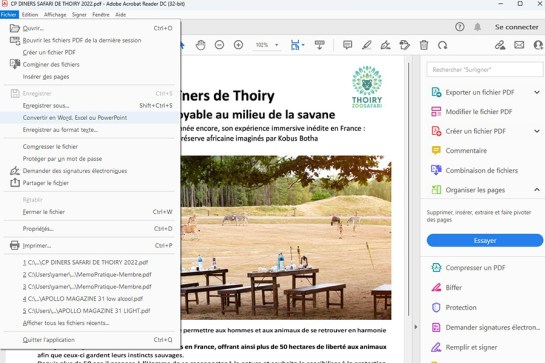 Comment convertir un PDF en fichier Word 07