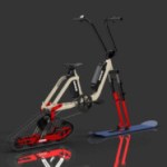 Modulaire, ce vélo électrique pliable peut se transformer en snowbike pour skier l’hiver