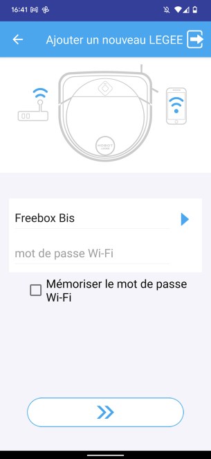 Il suffit d'entrer le code Wi-Fi pour la configuration // Source : Yazid Amer - FRANDROID