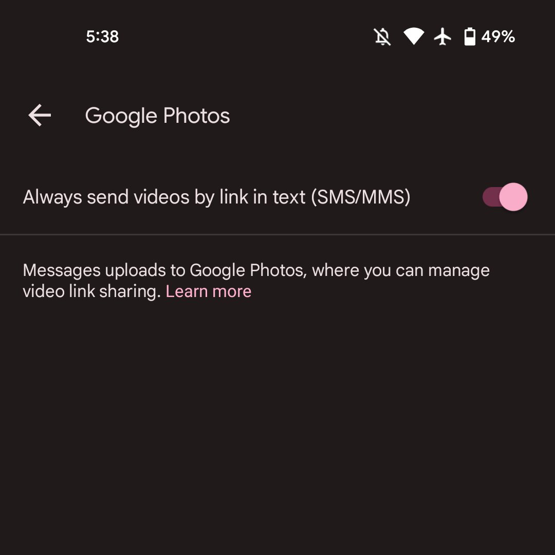 Pour remplacer les MMS, Google Messages utilise Google Photos