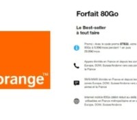 orange forfait 80 Go moins de 10 euros