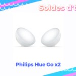 Ce pack 2 lampes connectées Philips Hue Go perd 100€ pendant les soldes Ce pack 2 lampes connectées Philips Hue Go perd 100€ pendant les soldes
