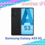 Un code promo spécial soldes fait dégringoler le prix du Samsung Galaxy A53 Un code promo spécial soldes fait dégringoler le prix du Samsung Galaxy A53