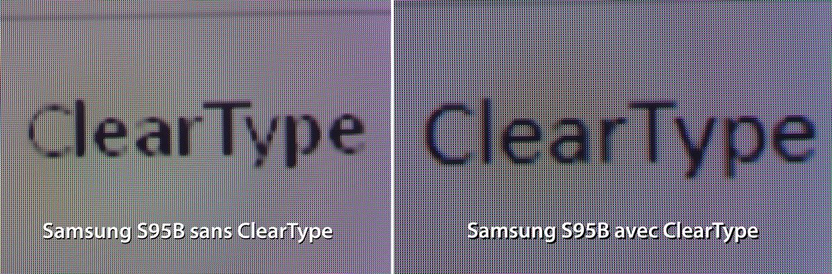 Activez la fonction ClearType si vous utilisez le téléviseur comme moniteur pour un PC.