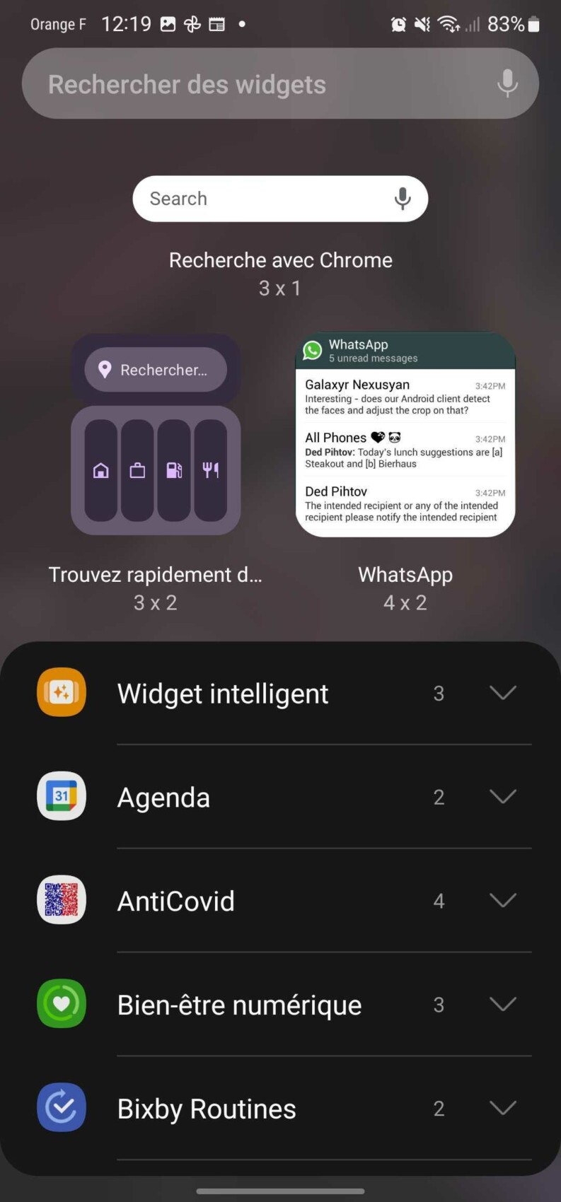 Galaxy Z Flip 3 : les widgets façon iPhone arrivent bientôt
