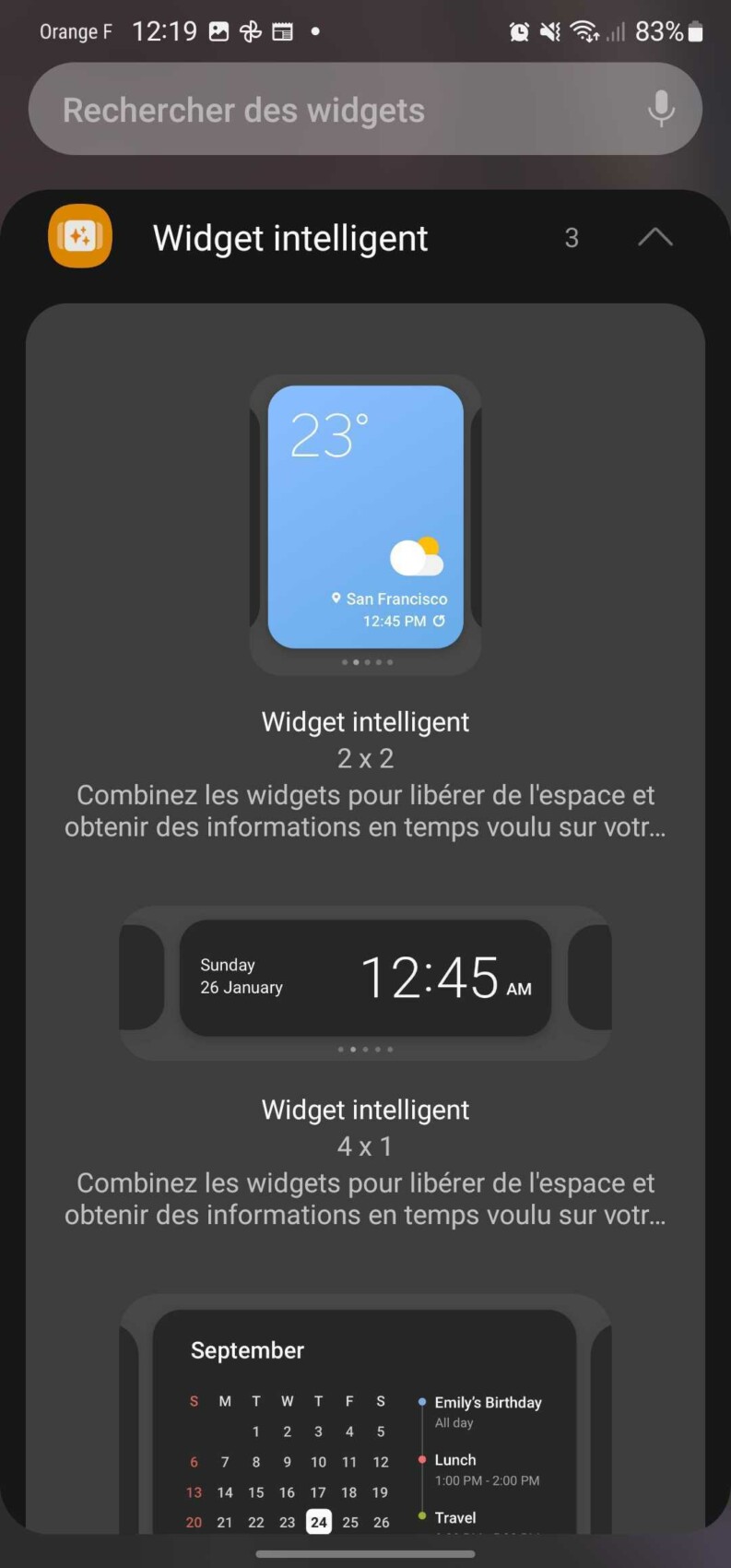 Galaxy Z Flip 3 : les widgets façon iPhone arrivent bientôt