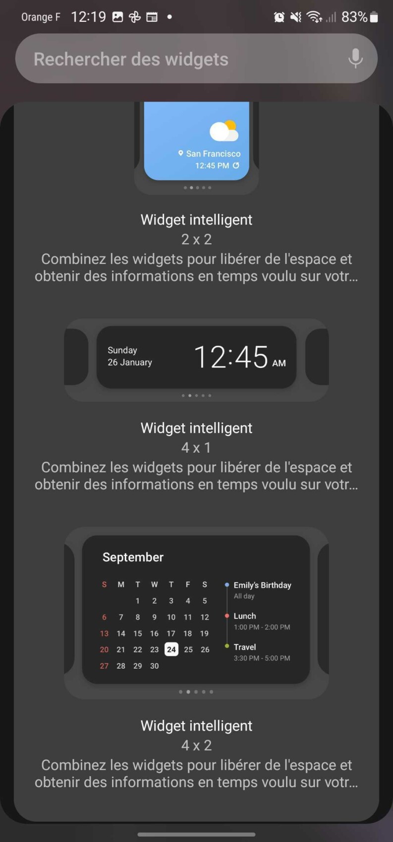 Galaxy Z Flip 3 : les widgets façon iPhone arrivent bientôt