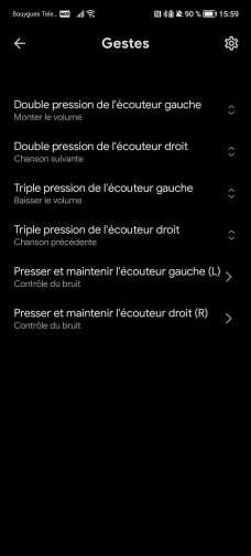 L'application Mi Buds M8 pour paramétrer les écouteurs // Source : Frandroid