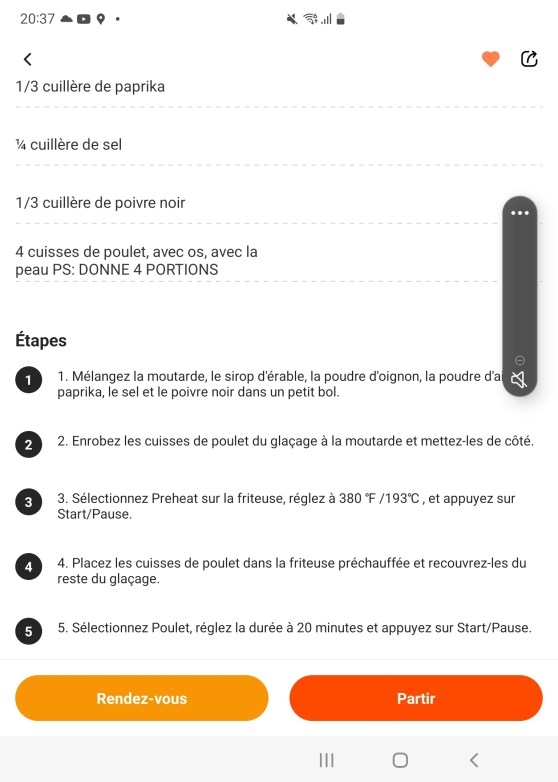 L'app Ultenic sous Android est utilisable // Source : FRANDROID