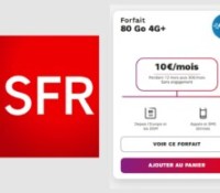 SFR forfait 80 Go Juin 2022