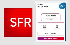 SFR baisse drastiquement le prix de son forfait 80 Go : seulement 10€/mois