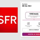 SFR baisse drastiquement le prix de son forfait 80 Go : seulement 10€/mois