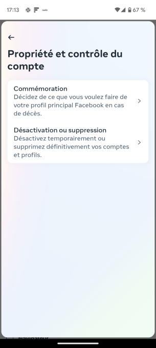 Supprimer Facebook compte 8