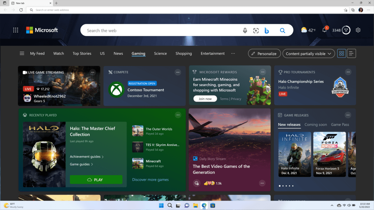 Windows 11 Edge Xbox microsoft gaming