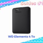 Le disque dur externe WD Elements 4 To est à moins de 80 € pendant les soldes