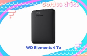 Le disque dur externe WD Elements 4 To est à moins de 80 € pendant les soldes