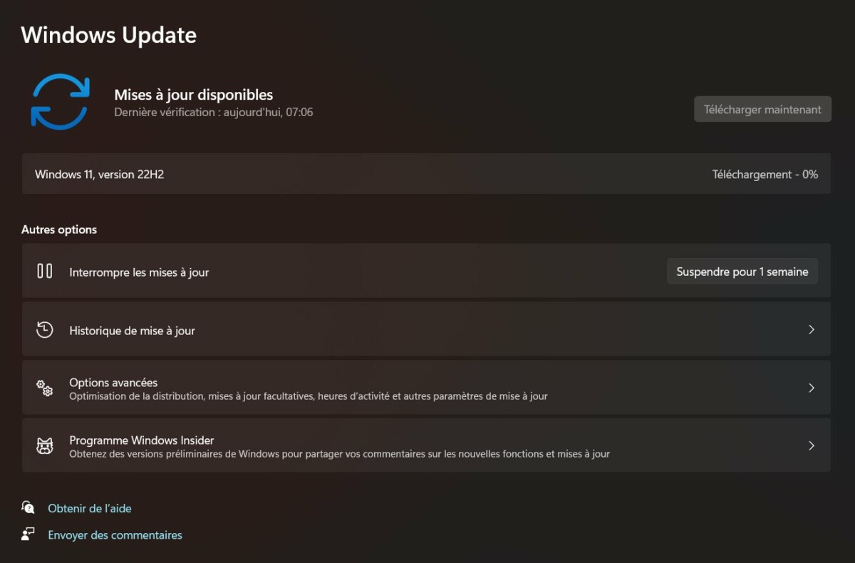 Windows 11 22H2 Windows Update