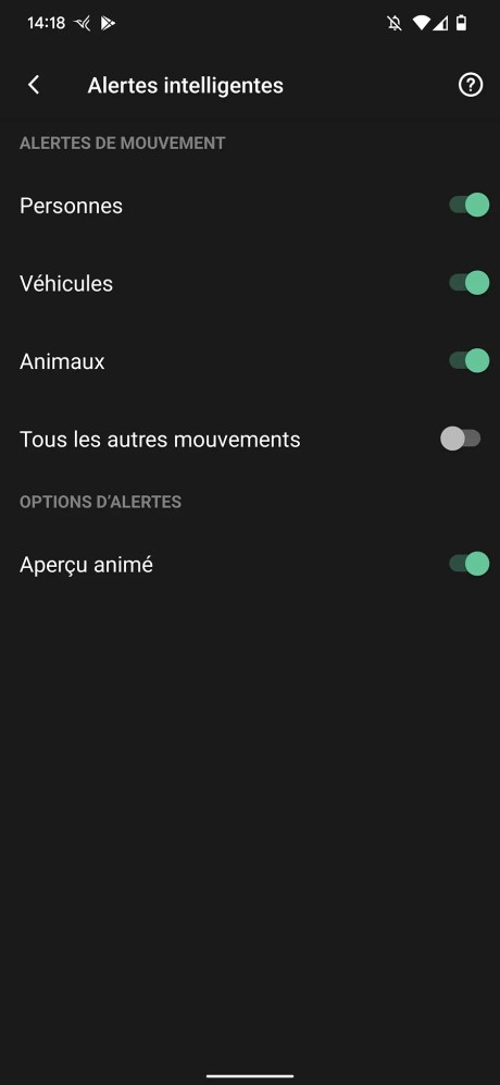 Les Alertes intelligentes sont la plus grande force des produits Arlo, mais nécessitent un abonnement payant // Source : Yazid Amer - FRANDROID