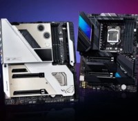 Les cartes mères Asus haut de gamme pourront accueillir les prochains processeurs Intel, après mise à jour de leur BIOS // Source : Asus