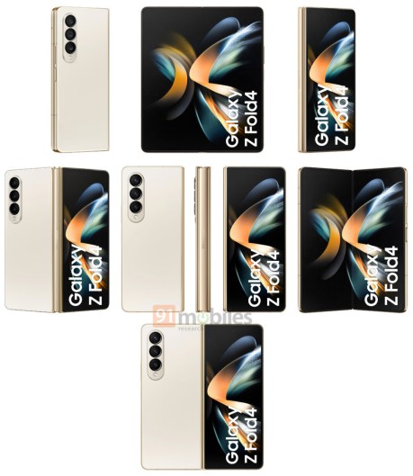Samsung Galaxy Z Fold 4 Source : Evan Blass / 91Mobiles