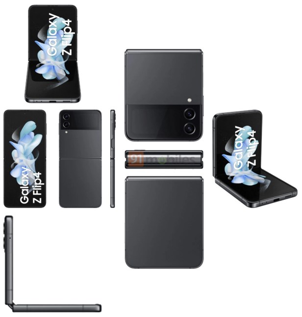 Samsung Galaxy Z Flip 4 Source : Evan Blass / 91Mobiles