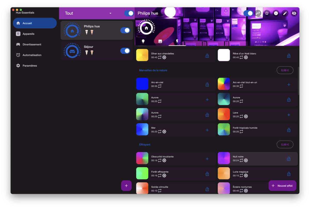  cette app permet de gérer ses éclairages depuis un Mac