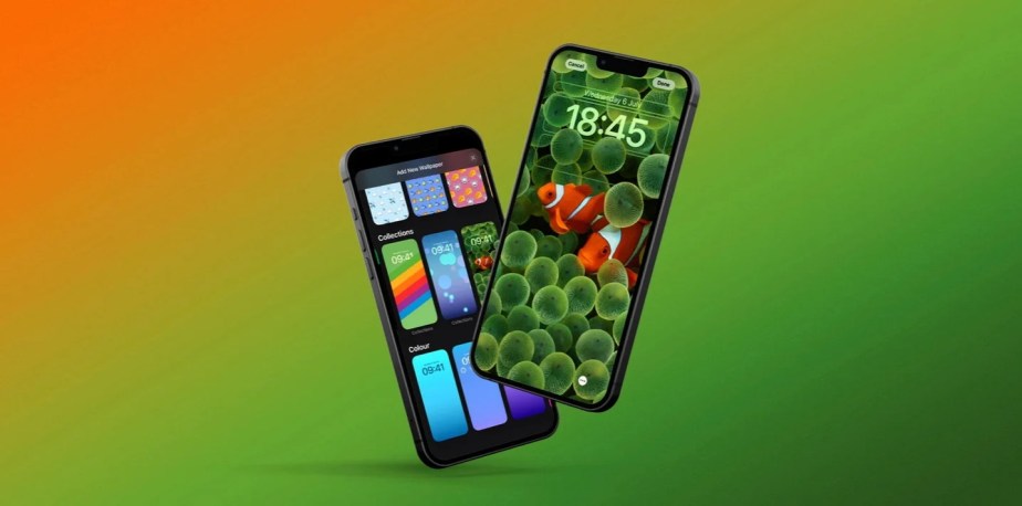 Vous vous rappelez du fond d'écran poisson-clown du premier iPhone ? Le voici qui revient sur iOS 16 // Source : 9to5Mac