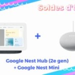 Ce pack Google Nest Hub (2e gen) + Nest Mini est à -43 % pour les soldes
