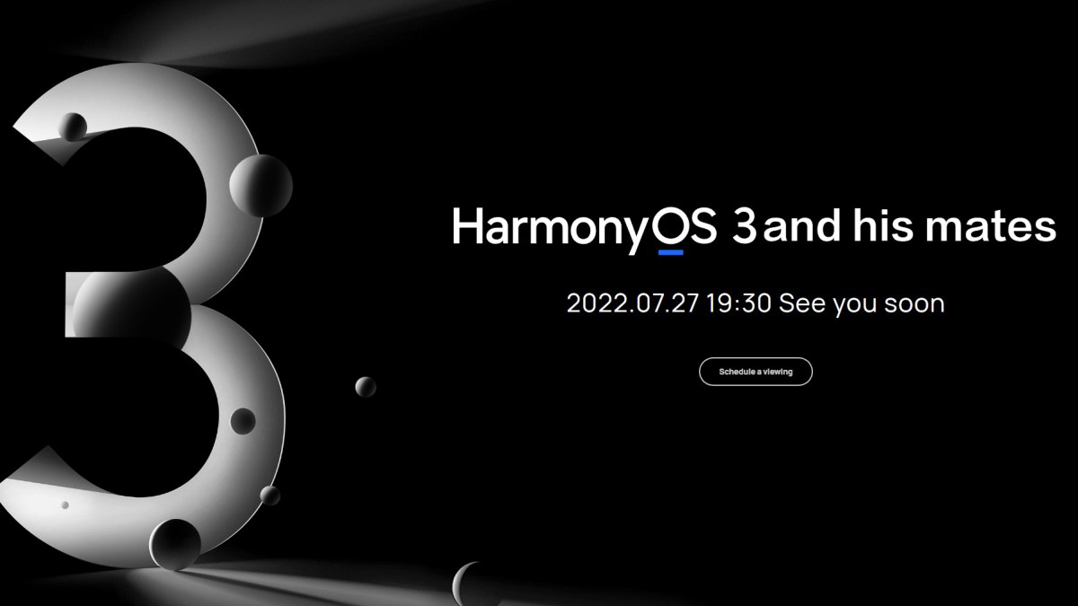 L'invitation à la présentation de HarmonyOS 3