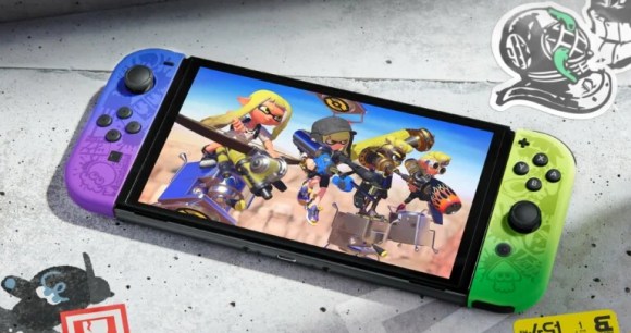 Switch Oled Splatoon // Source : Nintendo