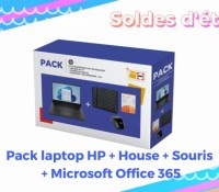 Pack laptop HP + House + Souris  + Microsoft Office 365   — Soldes d’été 2022
