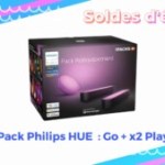 Ce lot de deux Philips Hue Play et une Hue Go est à prix réduit pendant les soldes