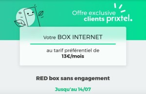 RED propose sa box fibre à seulement 13 €/mois pour les clients Prixtel RED propose sa box fibre à seulement 13 €/mois pour les clients Prixtel