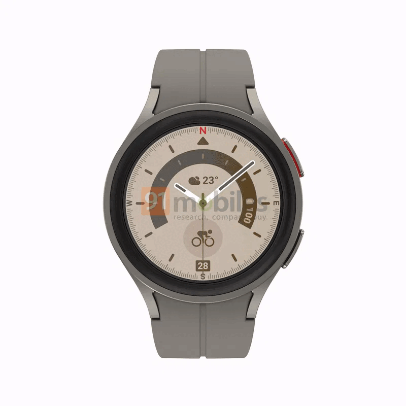 Samsung Galaxy Watch 5 Pro titane