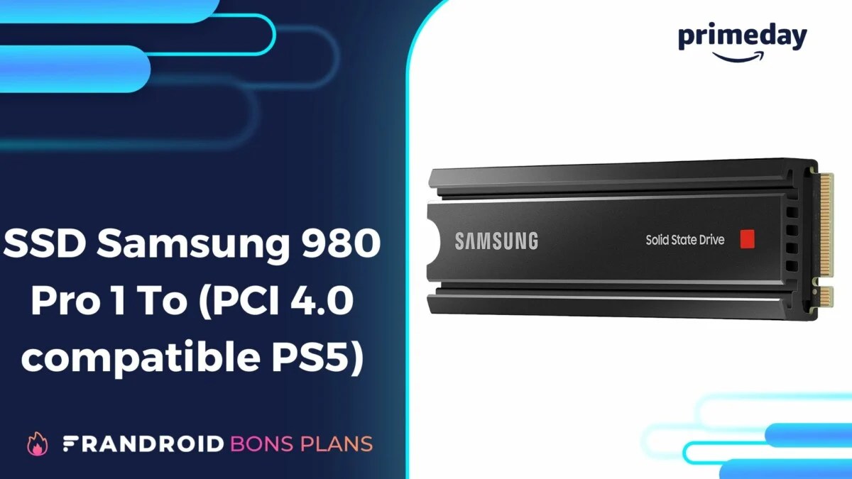 SSD Samsung 980 Pro 1 To (PCI 4.0 compatible PS5) — Prime Day 2022