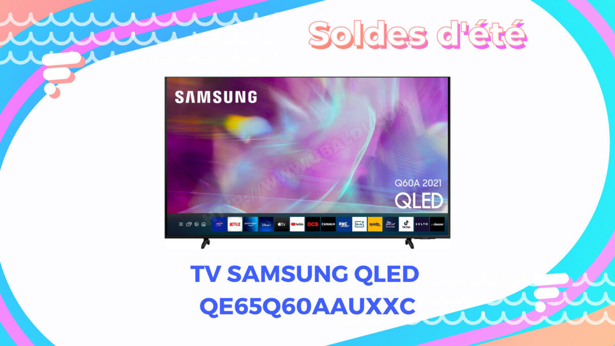 TV Samsung QLED QE65Q60AAUXXC Soldes été 2022