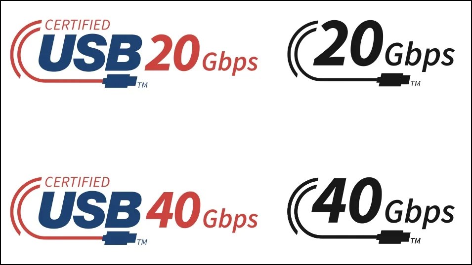 USB4 Logo vitesse