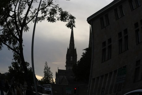 clocher de cathédrale fish eye