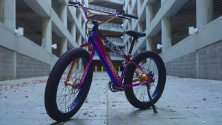 This very colorful electric BMX clearly wants to be noticed
