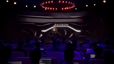 On voit la nouvelle Radeon en arrière-plan // Source : AMD