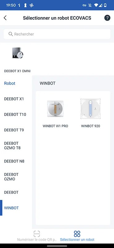 Ecovacs ne propose que deux robots laveurs de vitres donc vous ne devrez pas vous y perdre // Source : Yazid Amer - Frandroid