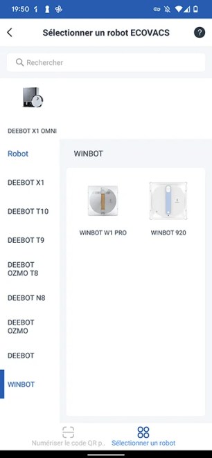 Ecovacs ne propose que deux robots laveurs de vitres donc vous ne devrez pas vous y perdre // Source : Yazid Amer - Frandroid