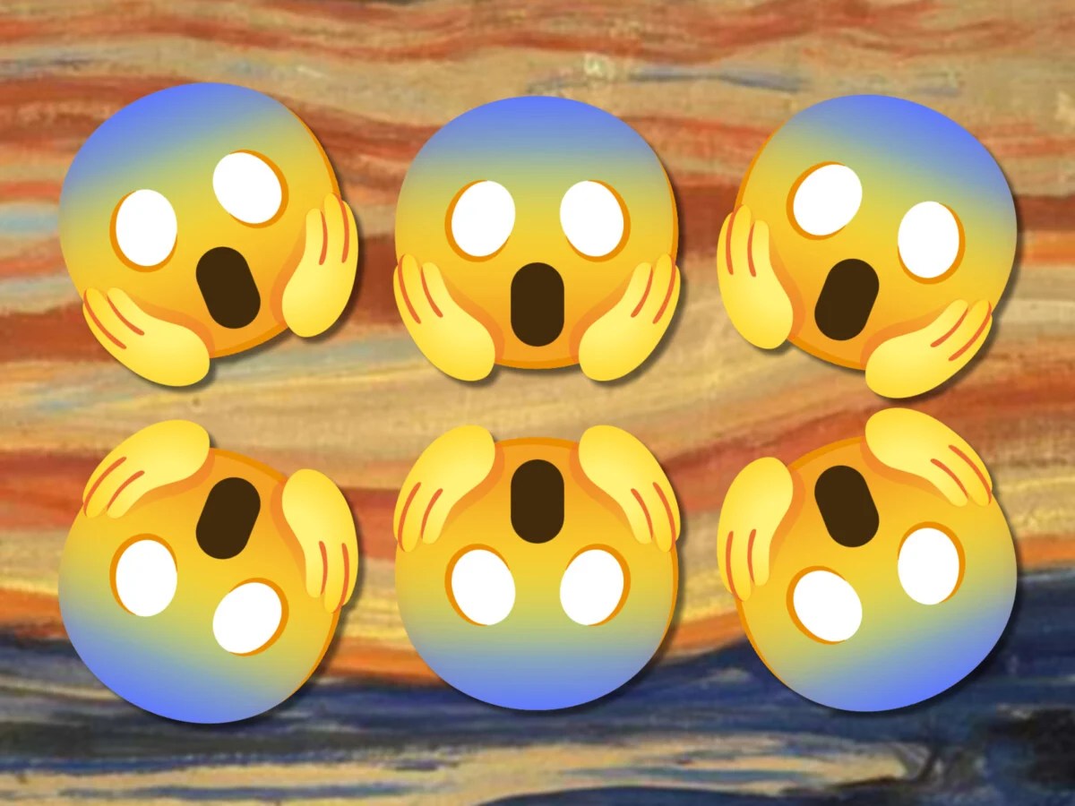 Emoji Cri Munch momie