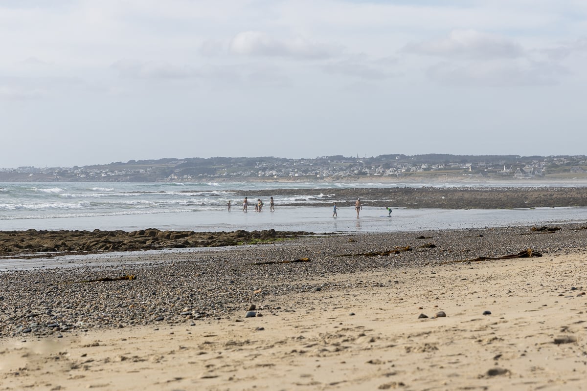 baigneurs sur la plage