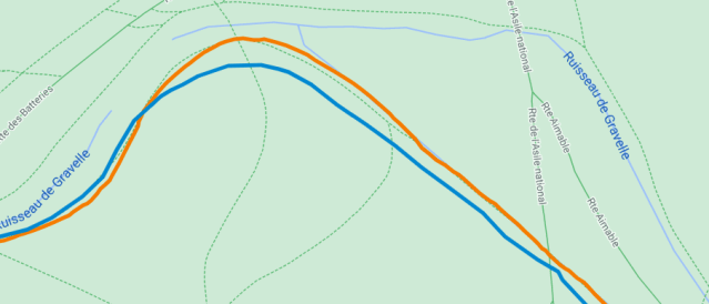 Garmin Forerunner 955 - Tracé GNSS Multibandes vs F645 (1)