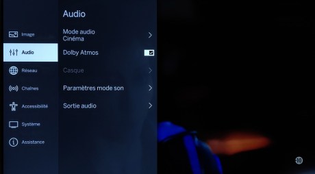 Dolby Atmos à bord.